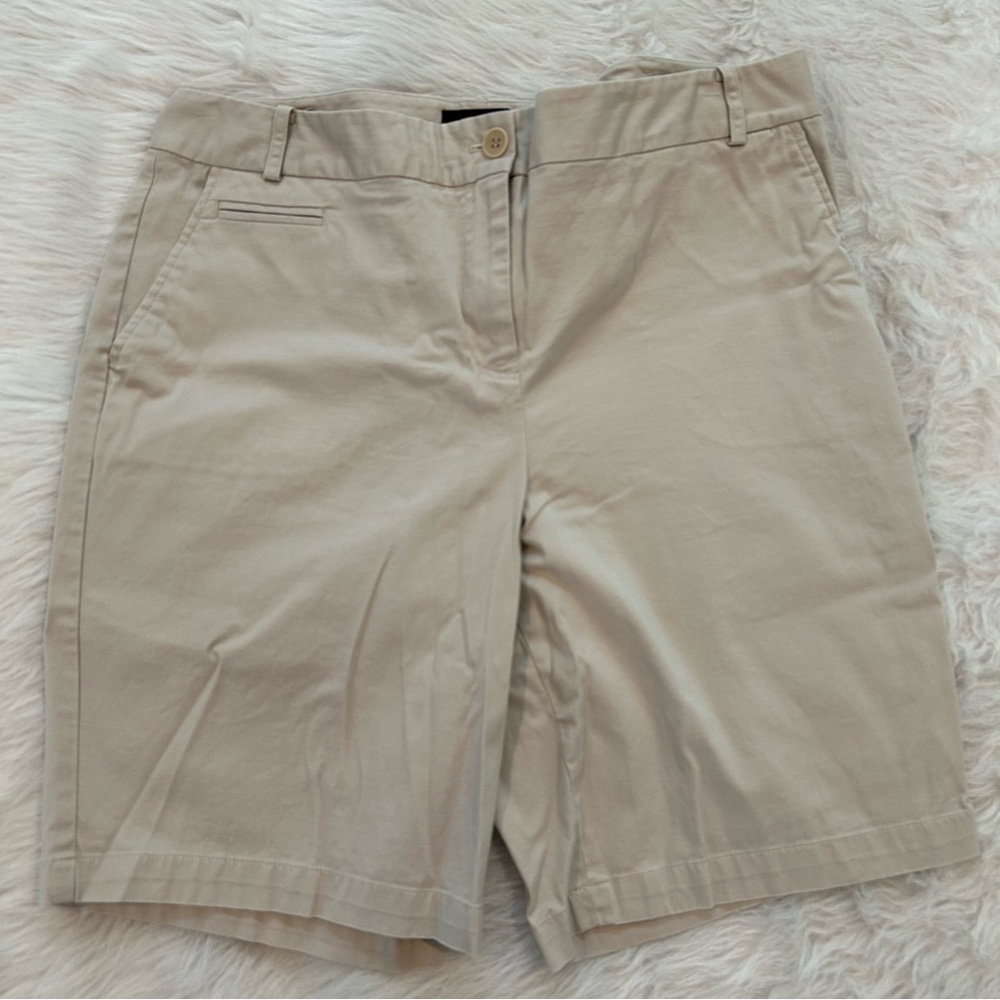 Talbots Tan 9” Bermuda Shorts
